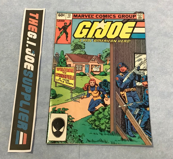 MARVEL COMICS G.I. JOE A REAL AMERICAN HERO (1982-1994) ISSUE #10 COMIC BOOK APRIL 1983 2ND PRINT NEWSSTAND EDITION