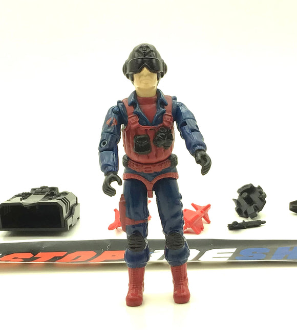 1984 VINTAGE ARAH G.I. JOE COBRA SCRAP IRON V1 ANTI-ARMOR SPECIALIST LOOSE 100% COMPLETE (i)