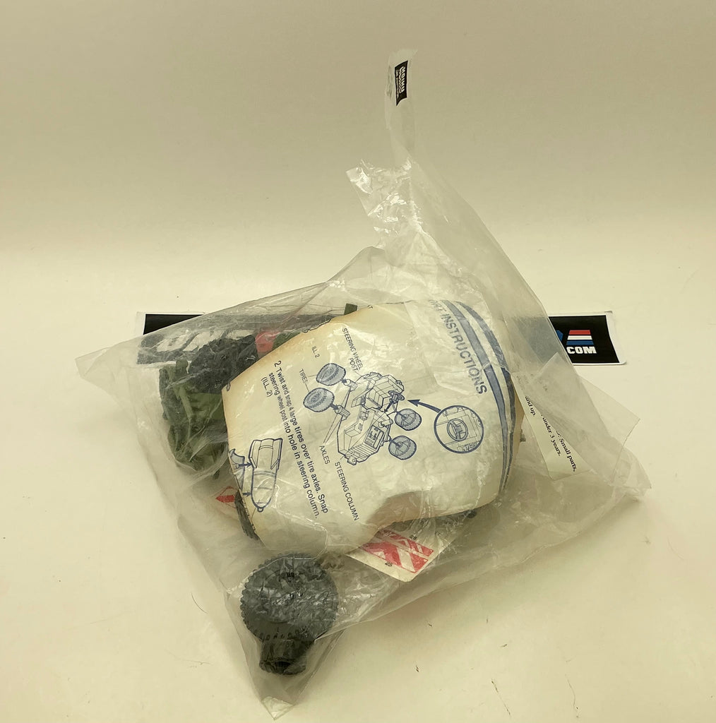 1985 VINTAGE ARAH G.I. JOE WEAPON TRANSPORT VEHICLE LOOSE 100% COMPLETE NEW SEALED BAG (b)
