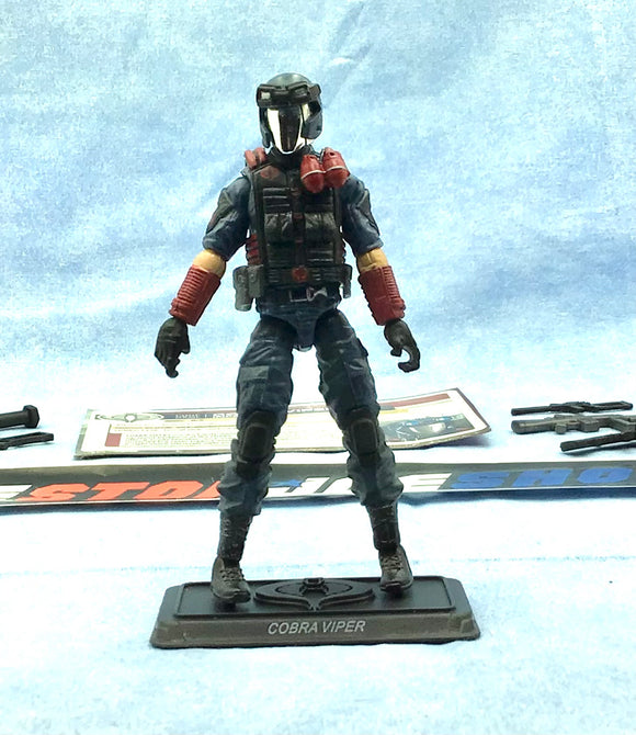 2011 30TH ANNIVERSARY G.I. JOE COBRA VIPER V28 INFANTRY LOOSE 100% COMPLETE + F/C