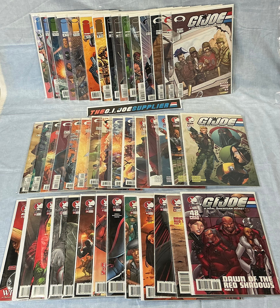 DEVIL'S DUE PUBLISHING / IMAGE G.I. JOE A REAL AMERICAN HERO V2 (2001-2005) ISSUES #1-43 COMPLETE SERIES SET COMIC BOOK BUNDLE