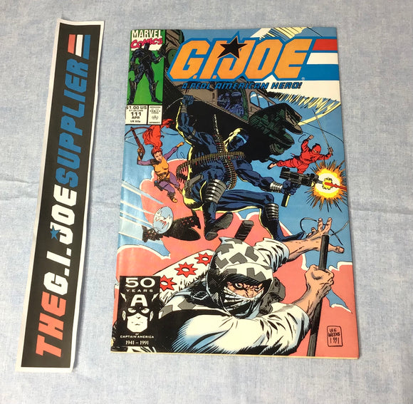 MARVEL COMICS G.I. JOE A REAL AMERICAN HERO (1982-1994) ISSUE #111 COMIC BOOK APRIL 1991 DIRECT EDITION (a)