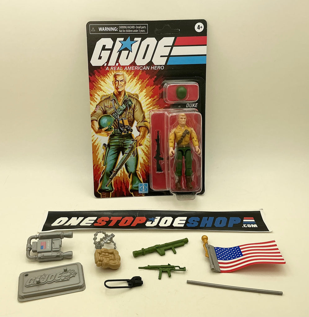 2022 RETRO LINE G.I. JOE DUKE HASBRO PULSE O-RING EXCLUSIVE NEW SEALED W/ EXTRAS