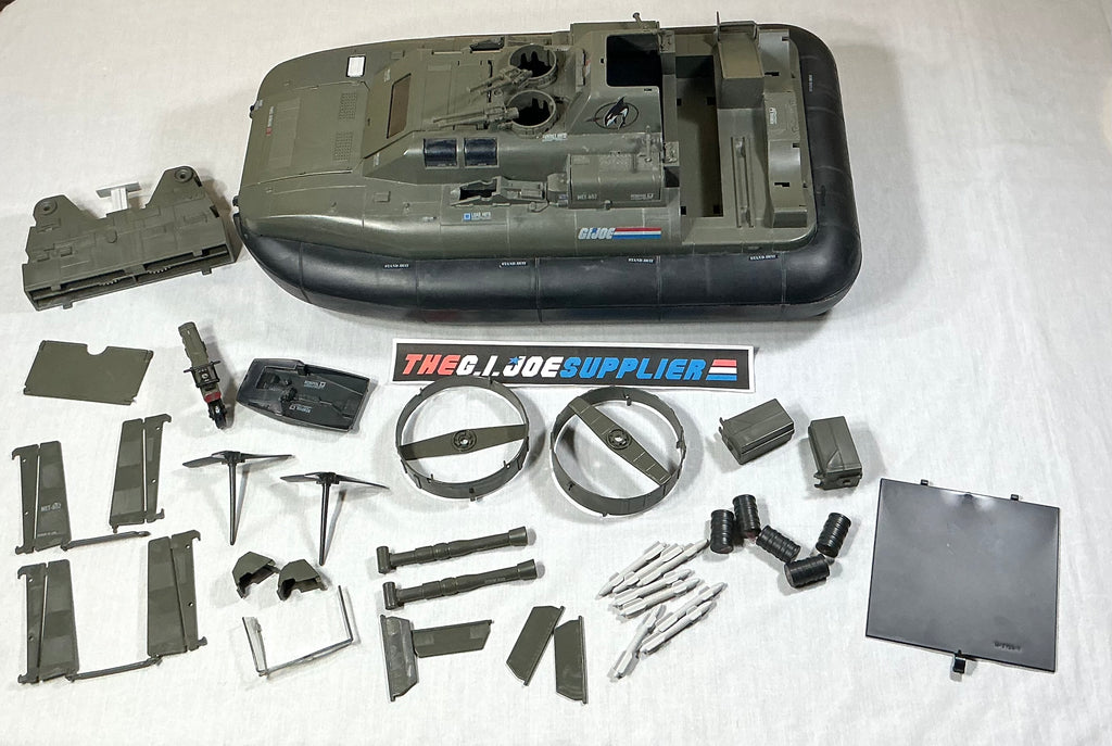 1984 VINTAGE ARAH G.I. JOE KILLER W.H.A.L.E. WHALE HOVERCRAFT VEHICLE ONLY LOOSE INCOMPLETE FLAWS (b)