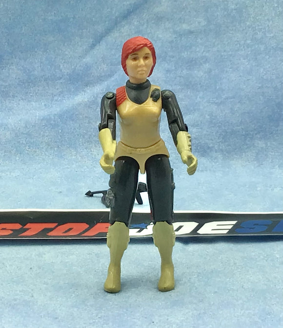 1982 VINTAGE ARAH G.I. JOE SCARLETT V1 COUNTERINTELLIGENCE LOOSE 100% COMPLETE (f)