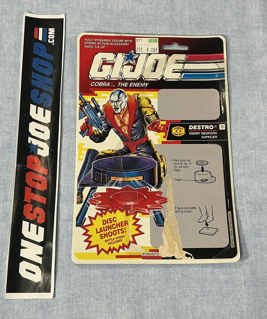 1992 VINTAGE ARAH COBRA DESTRO V3 FULL FILE CARD
