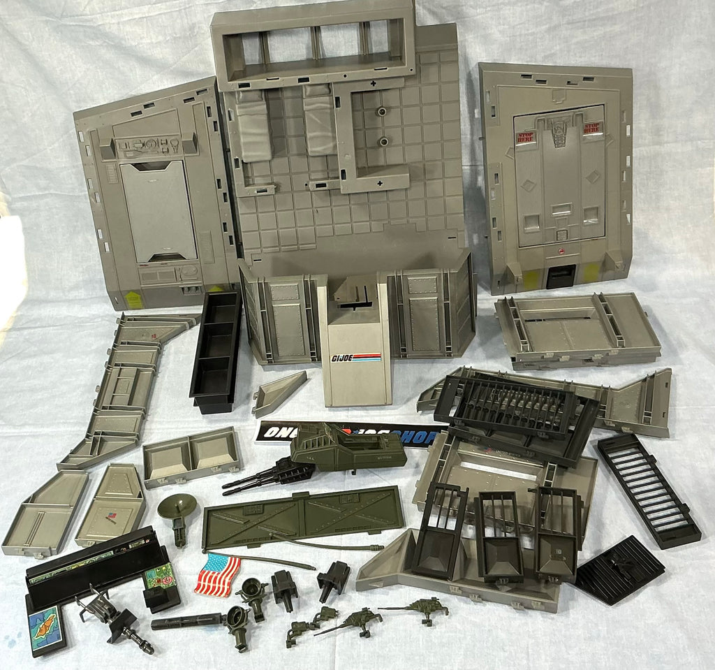 1983 VINTAGE ARAH G.I. JOE HEADQUARTERS COMMAND CENTER HQ VEHICLE LOOSE 100% COMPLETE (b)