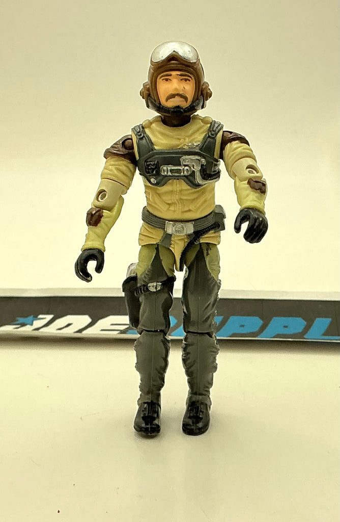 1986 VINTAGE ARAH G.I. JOE SLIP-STREAM V1 CONQUEST X-30 PILOT LOOSE 100% COMPLETE (l)