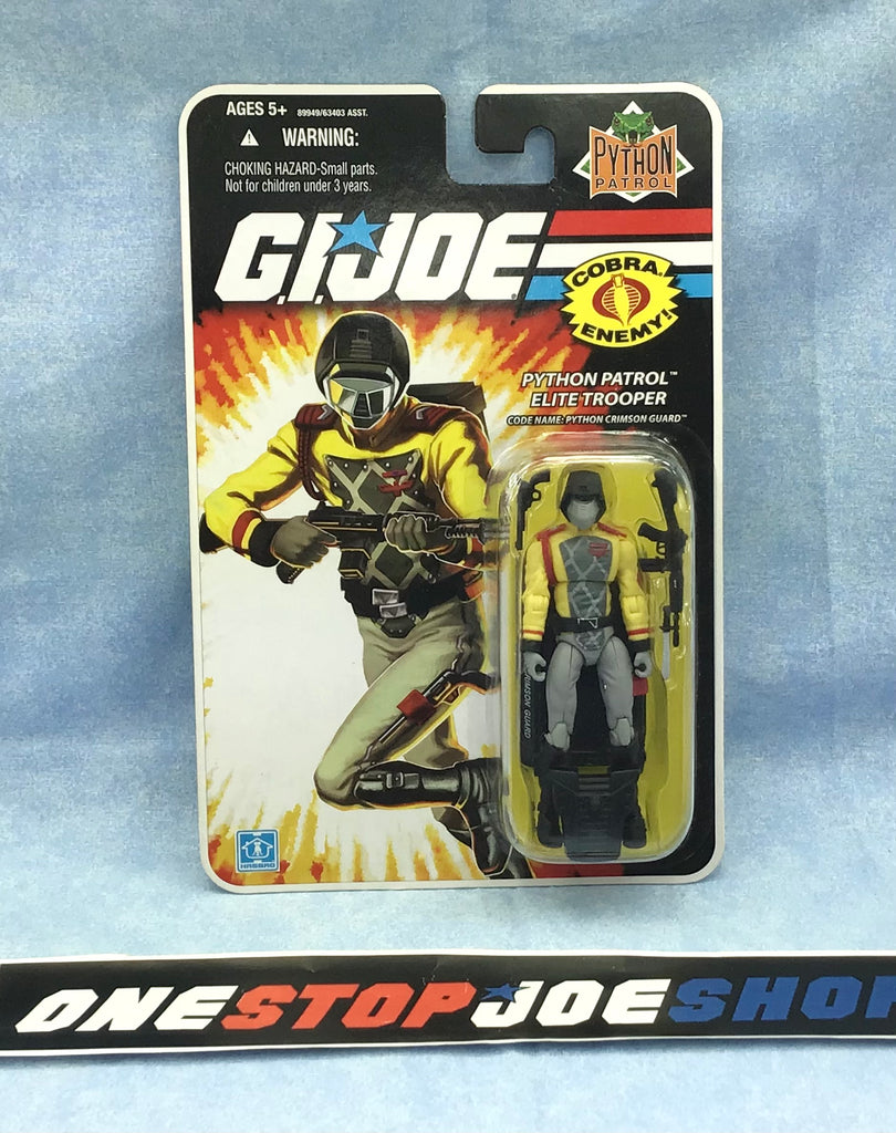 2008 25TH ANNIVERSARY G.I. JOE COBRA CRIMSON GUARD V14 PYTHON PATROL WAVE 12 NEW SEALED