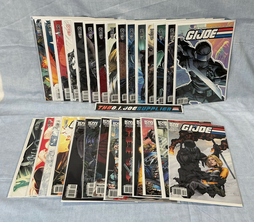 IDW PUBLISHING G.I. JOE V1 (2008-2011) ISSUES #0-27 COMPLETE SERIES SET COMIC BOOK BUNDLE