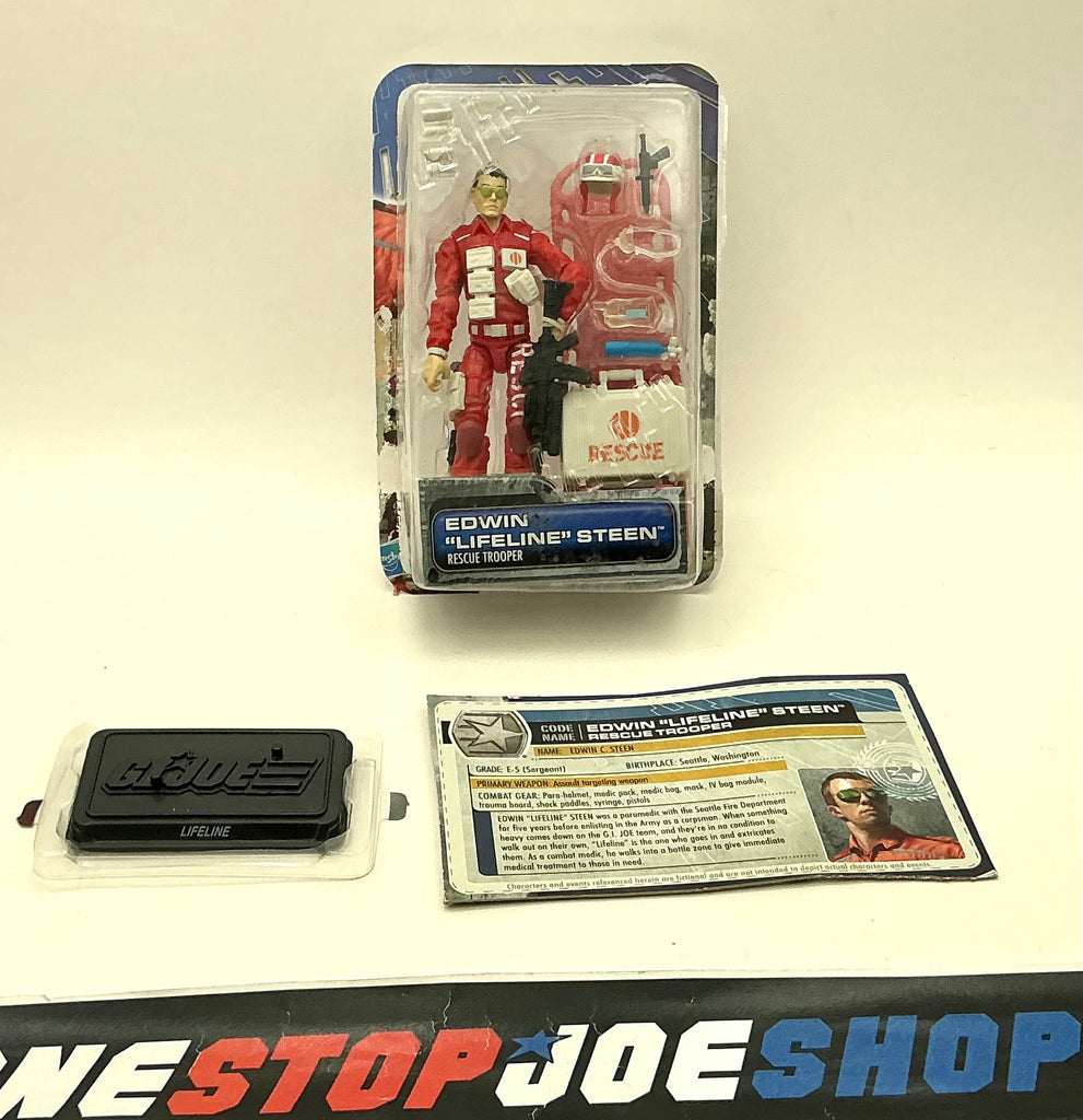 2011 30TH ANNIVERSARY G.I. JOE LIFELINE V7 RESCUE TROOPER LOOSE 100% COMPLETE + F/C