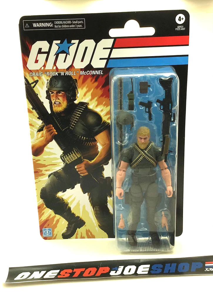 2025 CLASSIFIED RETRO CARDBACK G.I. JOE ROCK ‘N ROLL 6" FIGURE NEW SEALED