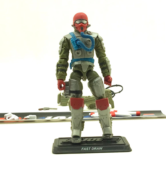 2018 FSS 8.0 G.I. JOE FAST DRAW V2 MOBILE MISSILE SPECIALIST COLLECTORS CLUB EXCLUSIVE LOOSE 100% COMPLETE NO F/C