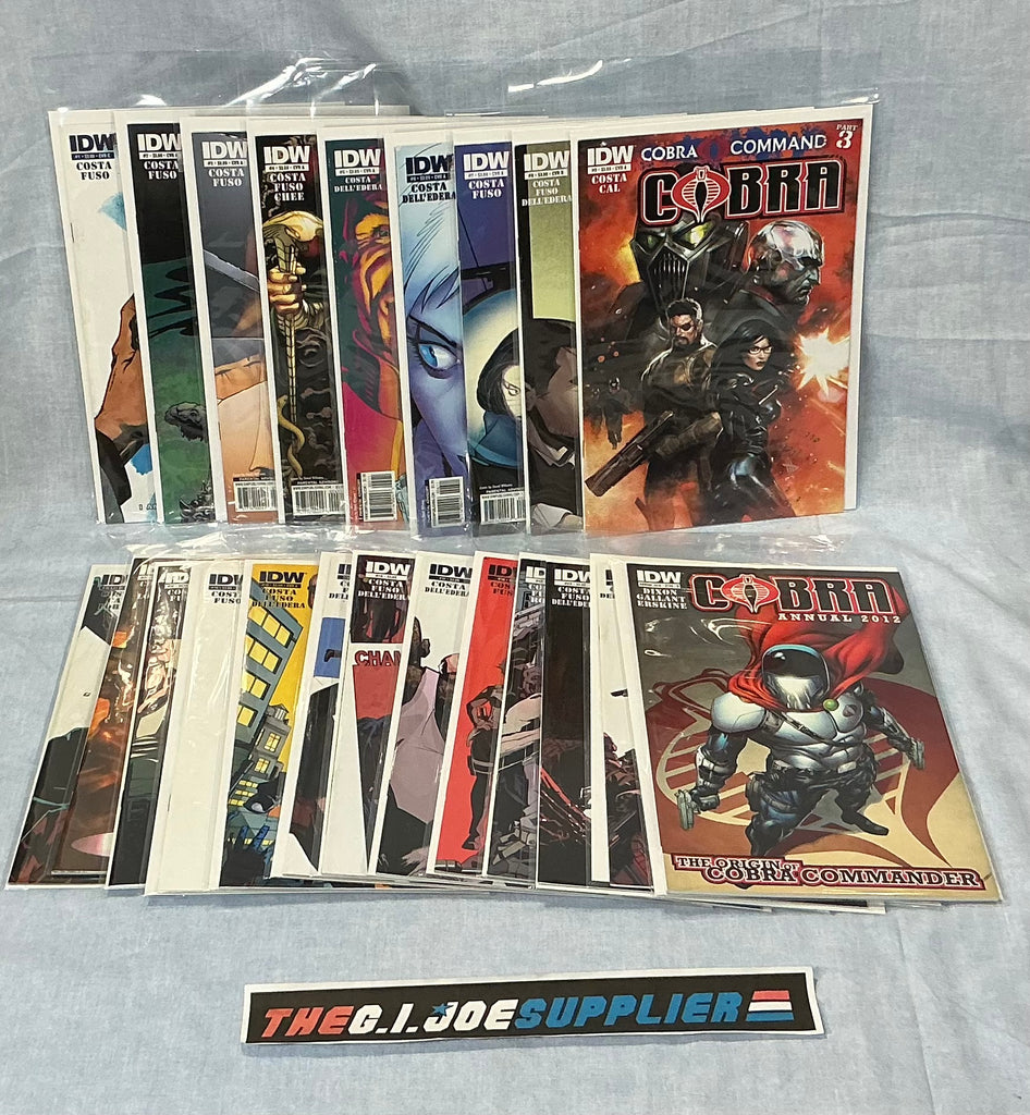 IDW PUBLISHING COBRA (2011-2013) ISSUES #1-21 + ANNUAL COMPLETE SERIES SET COMIC BOOK BUNDLE (b)