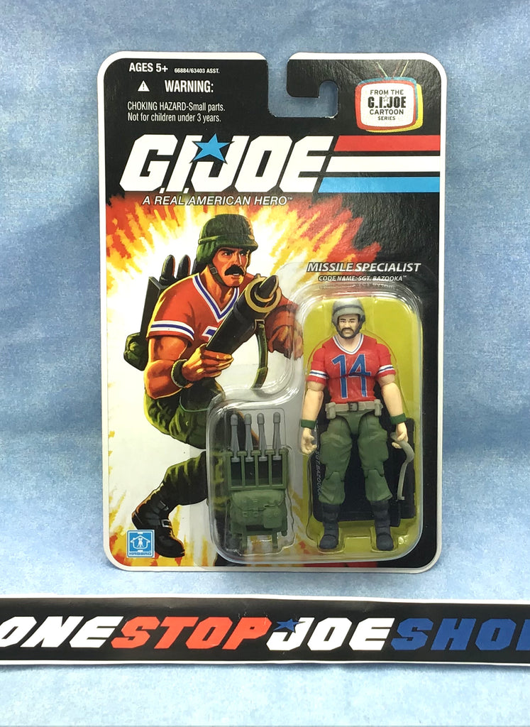 2008 25TH ANNIVERSARY G.I. JOE SGT. BAZOOKA V3 WAVE 9 NEW SEALED