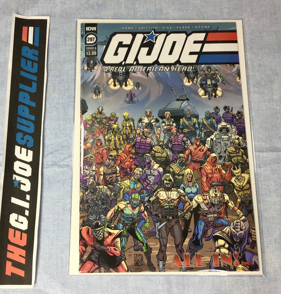 IDW PUBLISHING G.I. JOE A REAL AMERICAN HERO (2010-2022) ISSUE #297 [COVER B GALLANT] COMIC BOOK AUGUST 2022 HIGH GRADE