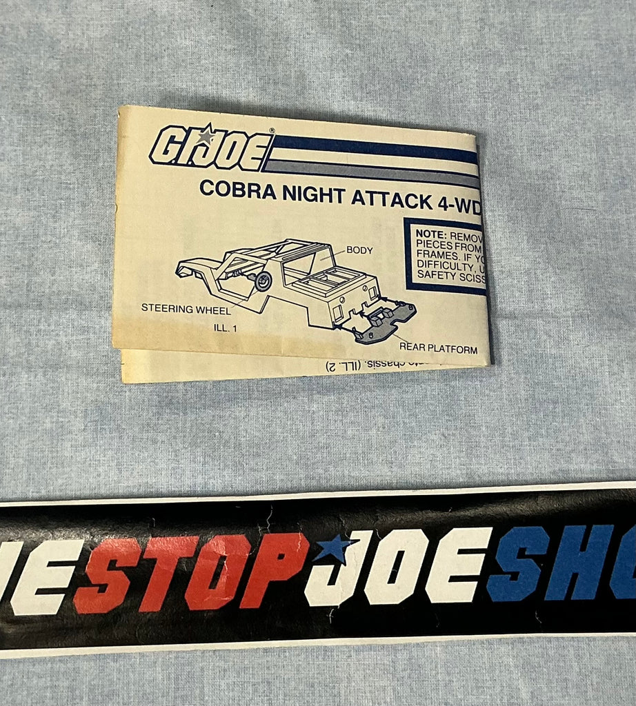 1984 VINTAGE ARAH STINGER JEEP NIGHT ATTACK VEHICLE BLUEPRINTS (a)