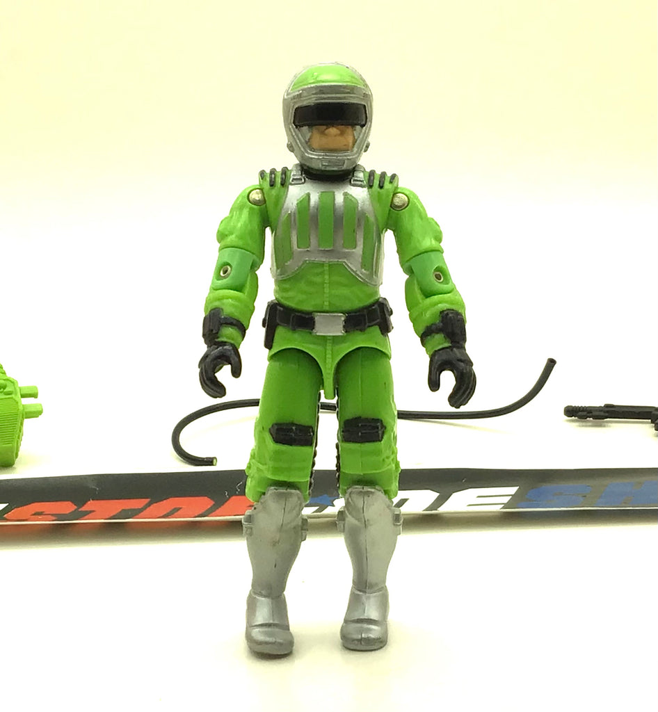 1986 VINTAGE ARAH G.I. JOE SCI FI V1 LASER RIFLE TROOPER LOOSE 100% COMPLETE (d)