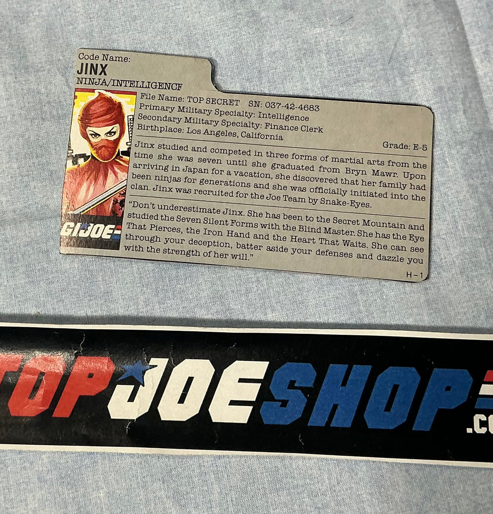 1987 VINTAGE ARAH JINX V1 FRIDGE OFFER FILE CARD (d)