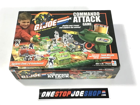 2002 GVC G.I. JOE COBRA MILTON BRADLEY COMMANDO ATTACK BOARD GAME LOOSE 100% COMPLETE