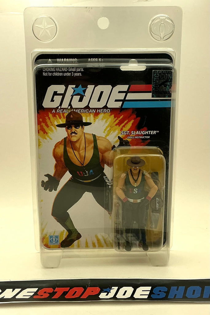 2010 SDCC G.I. JOE SGT. SLAUGHTER V6A DRILL INSTRUCTOR CONVENTION EXCLUSIVE USA VARIANT NEW SEALED