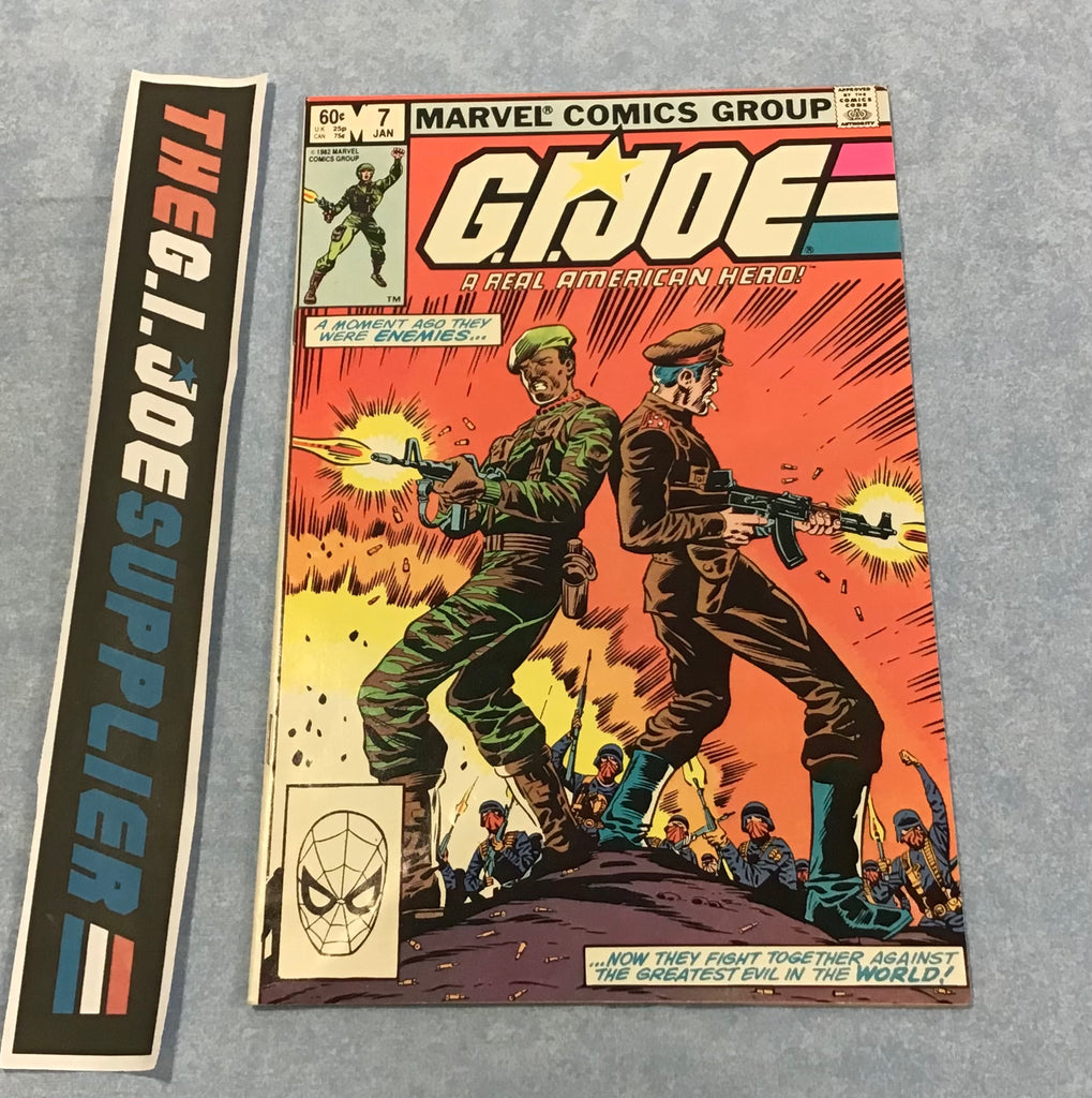 MARVEL COMICS G.I. JOE A REAL AMERICAN HERO ISSUE #7 COMIC BOOK JANUARY 1983 1ST PRINT DIRECT EDITION (a)