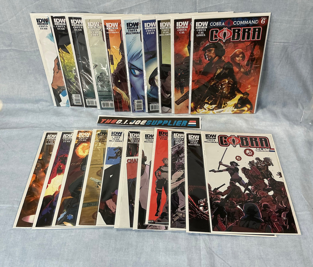 IDW PUBLISHING COBRA (2011-2013) ISSUES #1-21 + ANNUAL COMPLETE SERIES SET COMIC BOOK BUNDLE