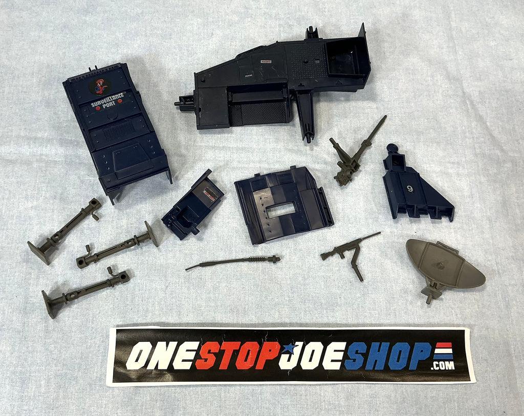 1986 VINTAGE ARAH G.I. JOE COBRA SURVEILLANCE PORT BATTLE STATION LOOSE 100% COMPLETE (a)