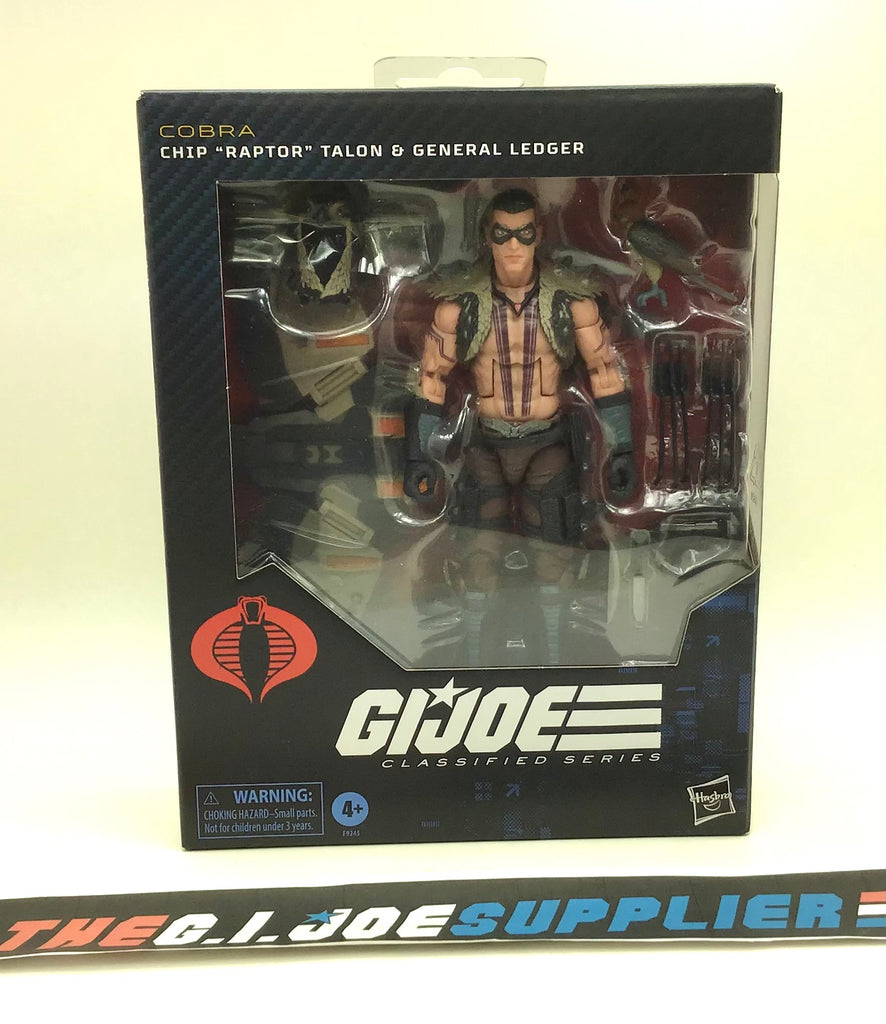 2024 CLASSIFIED G.I. JOE COBRA RAPTOR W/ GENERAL LEDGER #139 6" FIGURE NEW SEALED
