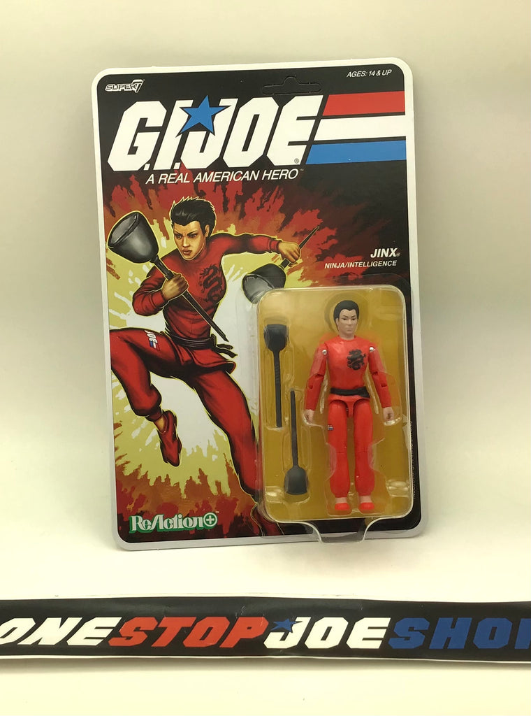 2025 SUPER7 REACTION+ G.I. JOE JINX V1 NINJA O-RING NEW SEALED UNPUNCHED