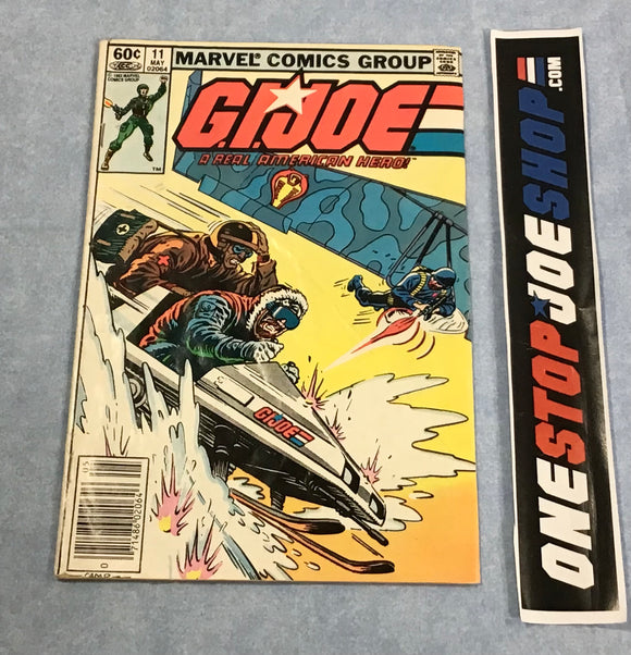 MARVEL COMICS G.I. JOE A REAL AMERICAN HERO ISSUE #11 COMIC BOOK MAY 1983 1ST PRINT NEWSSTAND EDITION (b)