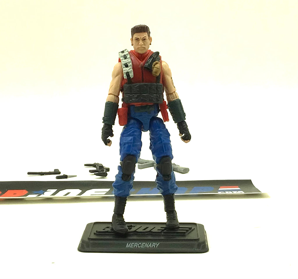 2011 30TH ANNIVERSARY G.I. JOE FELIX “MERCENARY” STRATTON MERCER V1 SLAUGHTER'S MARAUDERS PACK BBTS EXCLUSIVE LOOSE 100% COMPLETE NO F/C