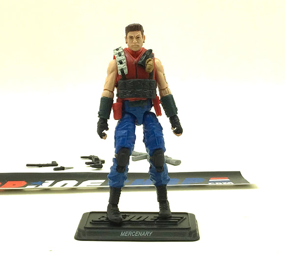 2011 30TH ANNIVERSARY G.I. JOE FELIX “MERCENARY” STRATTON MERCER V1 SLAUGHTER'S MARAUDERS PACK BBTS EXCLUSIVE LOOSE 100% COMPLETE NO F/C