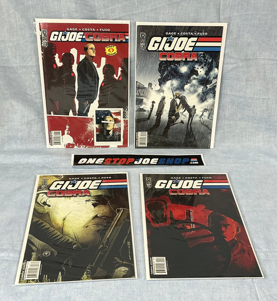 IDW PUBLISHING G.I. JOE: COBRA (2009) ISSUE #1-4 [COVER B FUSO] COMPLETE SERIES SET COMIC BOOK BUNDLE HIGH GRADE