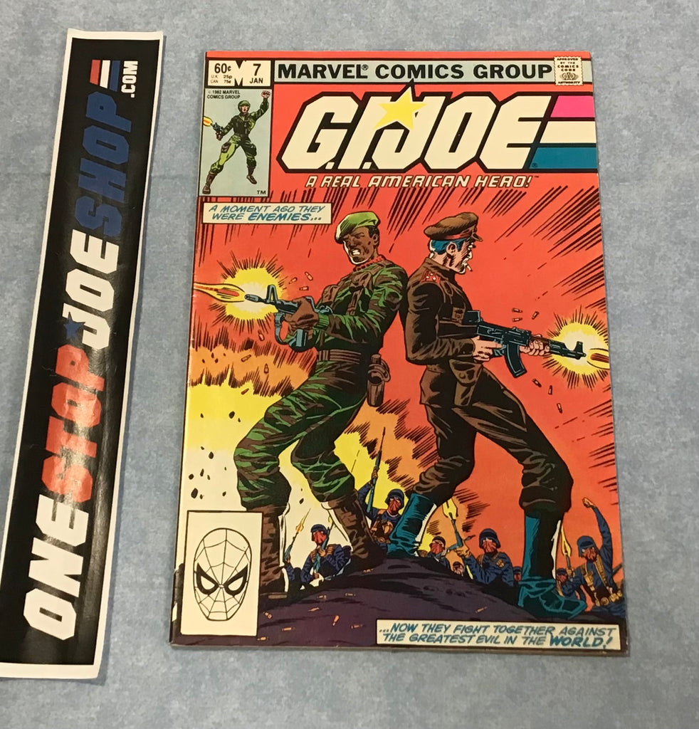 MARVEL COMICS G.I. JOE A REAL AMERICAN HERO ISSUE #7 COMIC BOOK JANUARY 1983 1ST PRINT DIRECT EDITION (c)