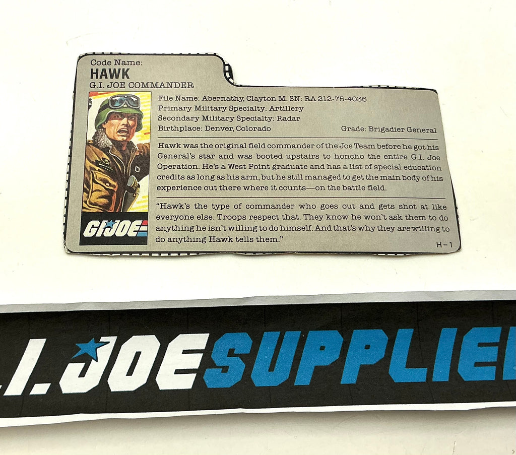 1986 VINTAGE ARAH HAWK V2 FILE CARD (b)