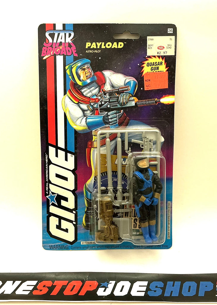 1994 VINTAGE ARAH G.I. JOE PAYLOAD V4 STAR BRIGADE ASTRO-PILOT BLUE VARIANT NEW SEALED
