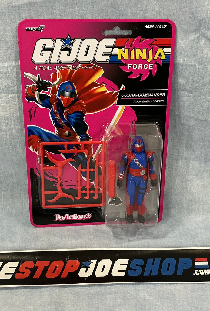 2026 SUPER7 REACTION+ G.I. JOE COBRA COMMANDER NINJA FORCE O-RING TARGET EXCLUSIVE NEW SEALED