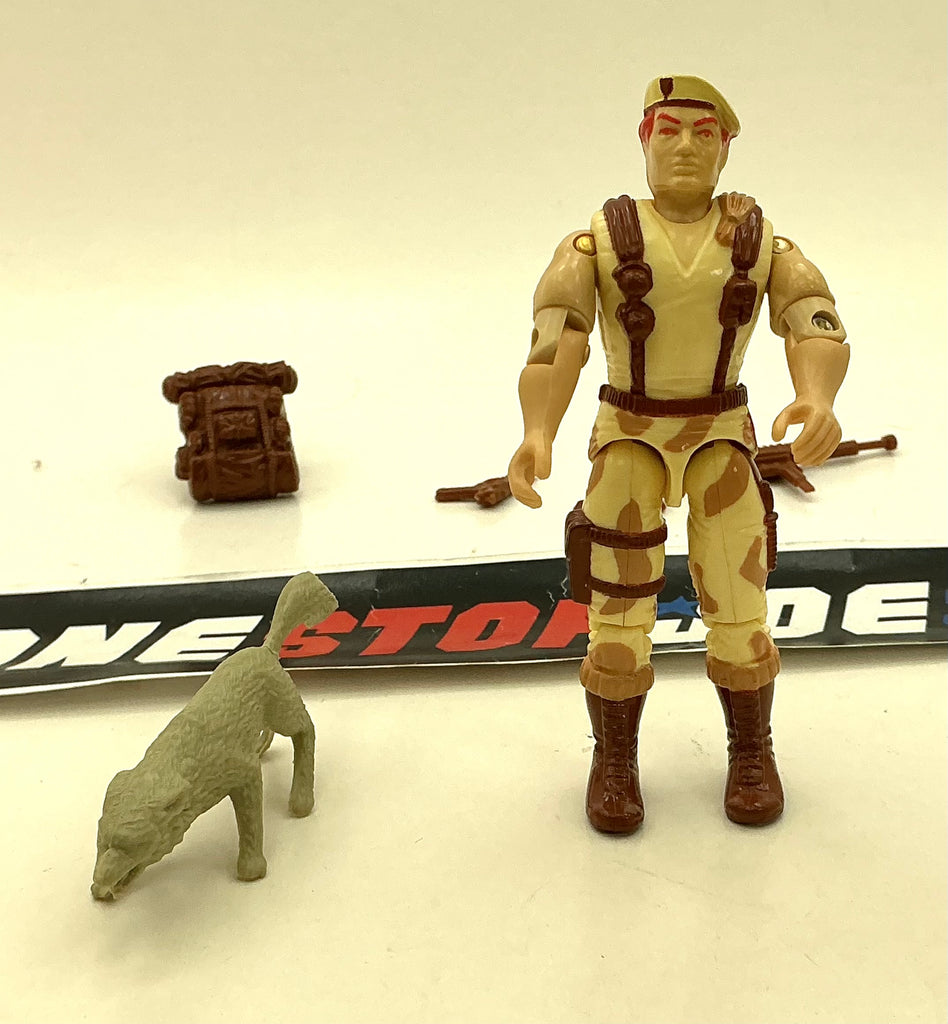 1991 VINTAGE ARAH G.I. JOE DUSTY & SANDSTORM V3 DESERT TROOPER & COYOTE LOOSE 100% COMPLETE (b)