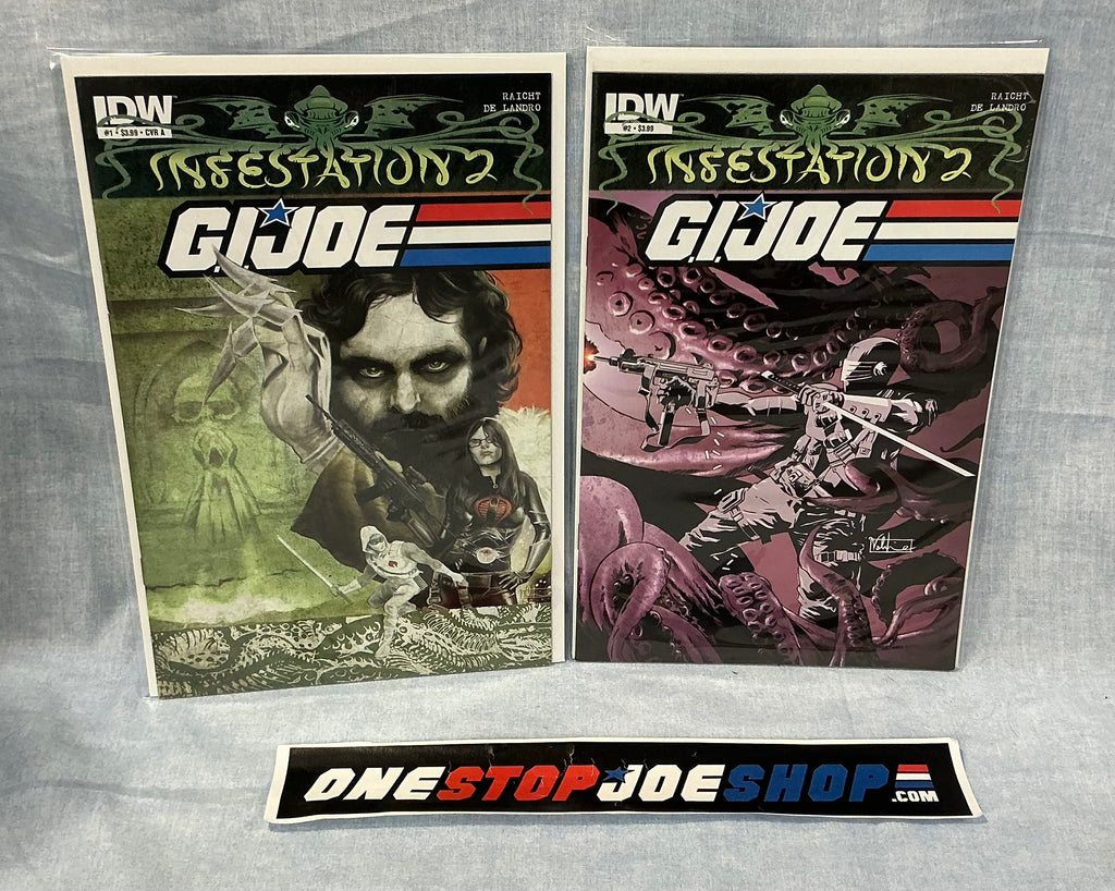 IDW PUBLISHING G.I. JOE: INFESTATION 2 (2012) ISSUES #1-2 [COVER A] COMPLETE SET COMIC BOOK BUNDLE