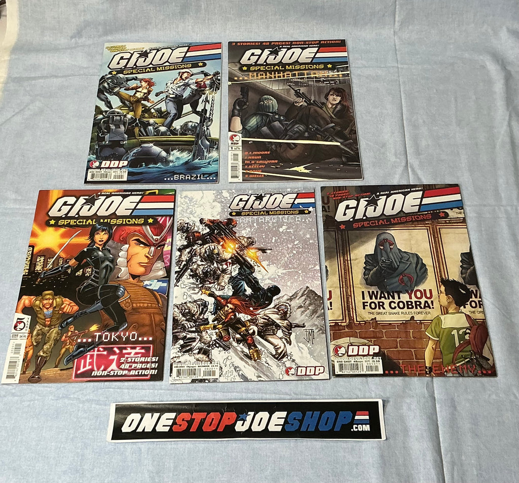DEVIL'S DUE PUBLISHING G.I. JOE SPECIAL MISSIONS (2006-2007) ISSUES #1-5 COMPLETE SERIES SET COMIC BOOK BUNDLE