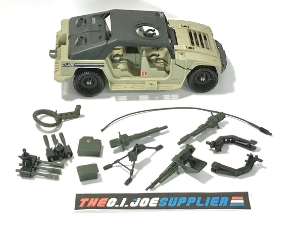 1990 VINTAGE ARAH G.I. JOE HAMMER HUMVEE VEHICLE LOOSE 100% COMPLETE