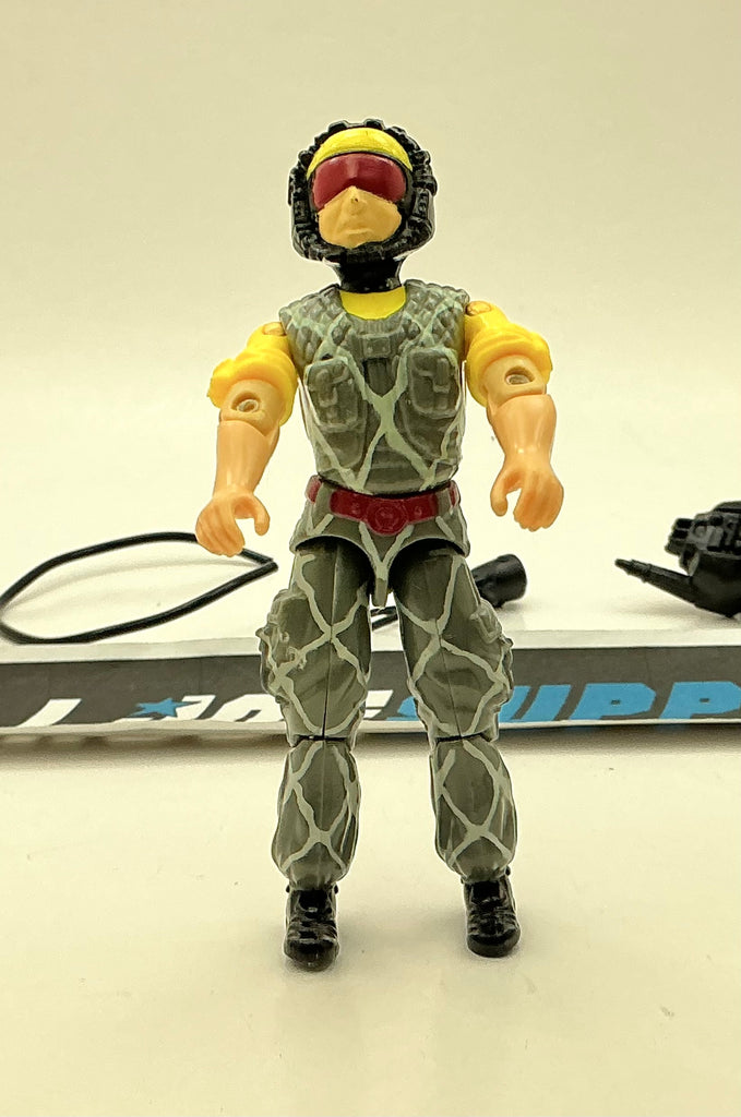 1989 VINTAGE ARAH G.I. JOE COBRA PYTHON TELE-VIPER V2 COMMUNICATIONS LOOSE 100% COMPLETE (d)