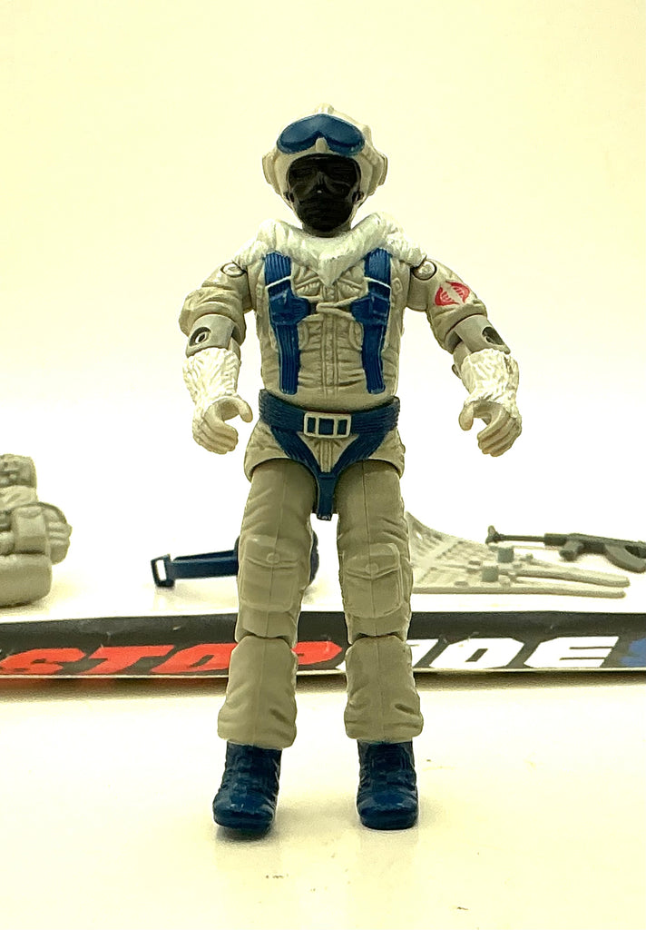 1985 VINTAGE ARAH G.I. JOE COBRA SNOW SERPENT V1 POLAR ASSAULT LOOSE FIGURE (q)
