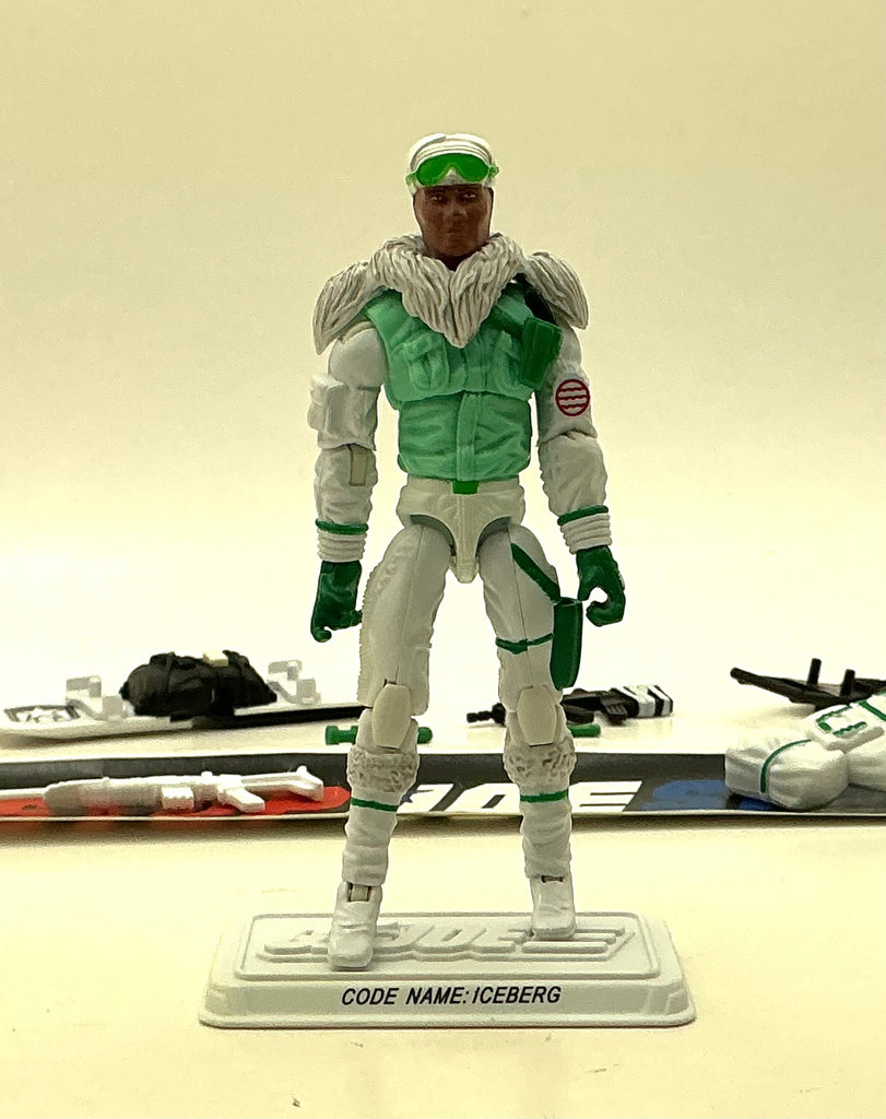 2013 G.I. JOE JOECON CONVENTION CLUB EXCLUSIVE ICEBERG V4 ARCTIC ASSAULT TROOPER LOOSE 100% COMPLETE + FULL CARD