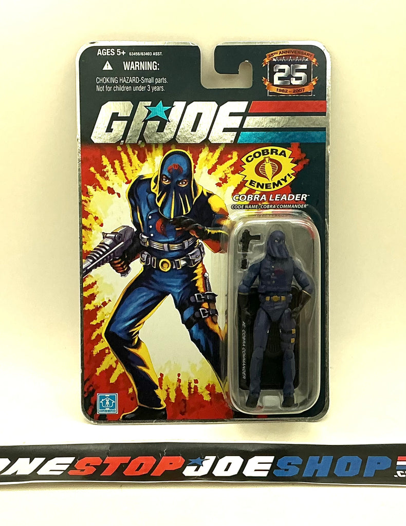 2007 25TH ANNIVERSARY G.I. JOE COBRA COMMANDER V25 WAVE 1 NEW SEALED FOIL CARD (d)