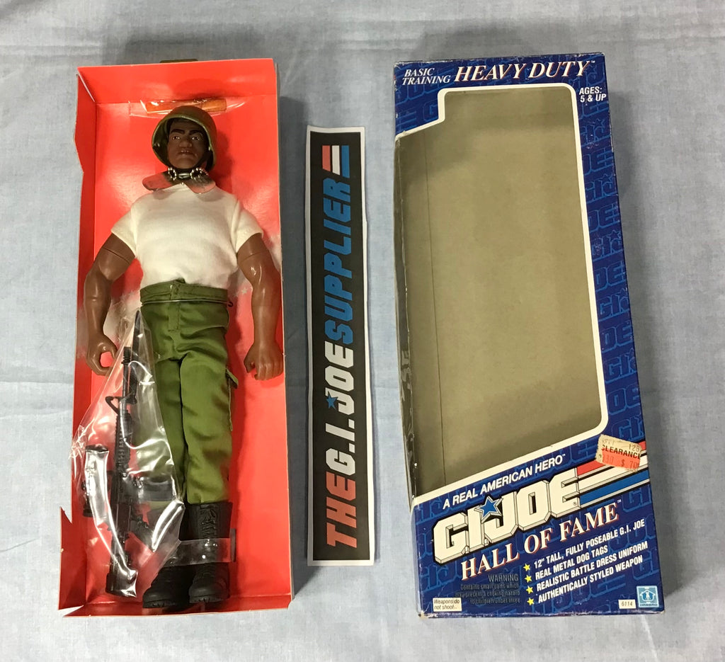 1992 VINTAGE G.I. JOE HEAVY DUTY 12" HALL OF FAME BASIC TRAINING FIGURE LOOSE 100% COMPLETE W/ BOX