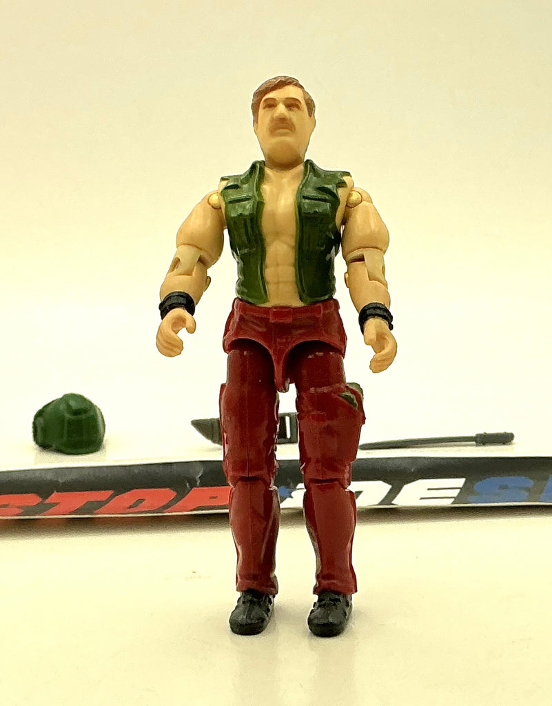 1988 VINTAGE ARAH G.I. JOE WILDCARD V1 MEAN DOG DRIVER LOOSE 100% COMPLETE (d)