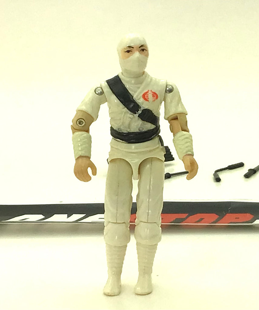 1984 VINTAGE ARAH G.I. JOE COBRA STORM SHADOW V1 NINJA MERCENARY LOOSE 100% COMPLETE (h)