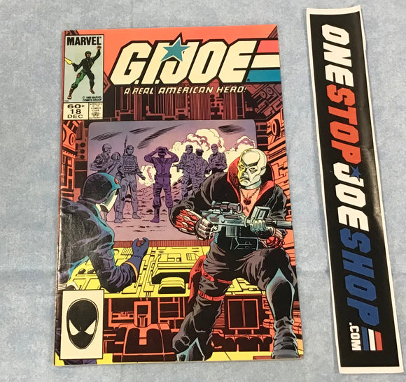 MARVEL COMICS G.I. JOE A REAL AMERICAN HERO (1982-1994) ISSUE #18 COMIC BOOK DECEMBER 1983 2ND PRINT DIRECT EDITION